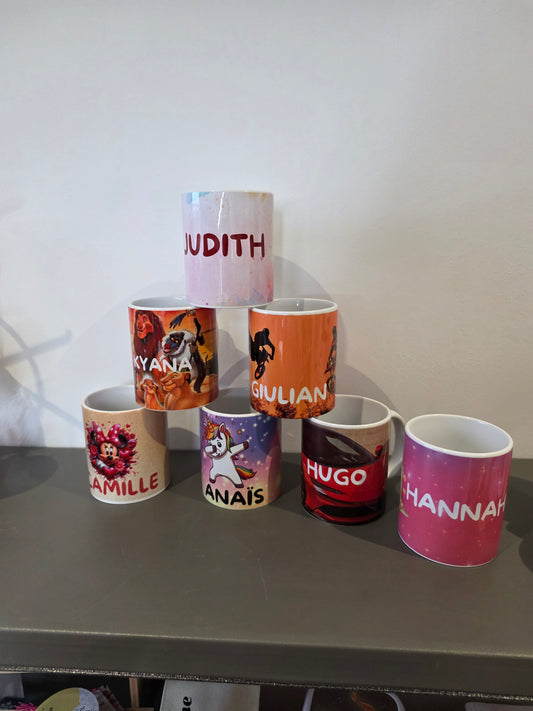 Tasse personnalisables